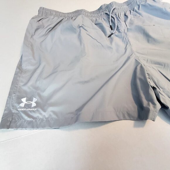 Under Armour Mens Loose-Fit Grey Athletic Shorts 3XL With Pockets & Drawstring - Picture 9 of 11